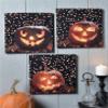 Set of 3 LED Halloween Pumpkin Prints view 1