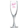 Personalized Color Printed Champagne Flute - Cheers - Fuchsia - 24 pack view 1