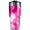 WraptorSkinz Skin Wrap compatible with 2017 and newer RTIC Tumblers 30oz Bokeh Squared Hot Pink (TUMBLER NOT INCLUDED) view 1