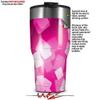 WraptorSkinz Skin Wrap compatible with 2017 and newer RTIC Tumblers 30oz Bokeh Squared Hot Pink (TUMBLER NOT INCLUDED) view 2