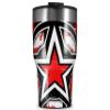 WraptorSkinz Skin Wrap compatible with 2017 and newer RTIC Tumblers 30oz Star Checker Splatter (TUMBLER NOT INCLUDED) view 1
