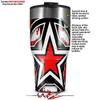 WraptorSkinz Skin Wrap compatible with 2017 and newer RTIC Tumblers 30oz Star Checker Splatter (TUMBLER NOT INCLUDED) view 2