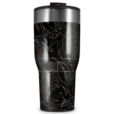 WraptorSkinz Skin Wrap compatible with 2017 and newer RTIC Tumblers 30oz Fall Pink White Brown (TUMBLER NOT INCLUDED)