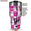 WraptorSkinz Skin Wrap compatible with 2017 and newer RTIC Tumblers 30oz Pink Graffiti (TUMBLER NOT INCLUDED) view 2