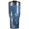 WraptorSkinz Skin Wrap compatible with 2017 and newer RTIC Tumblers 30oz Bokeh Butterflies Blue (TUMBLER NOT INCLUDED) view 1