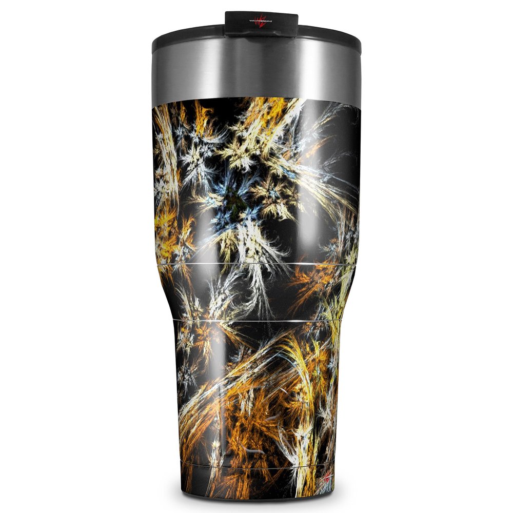 WraptorSkinz Skin Wrap compatible with 2017 and newer RTIC Tumblers 30oz Flowers (TUMBLER NOT INCLUDED)
