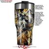 WraptorSkinz Skin Wrap compatible with 2017 and newer RTIC Tumblers 30oz Flowers (TUMBLER NOT INCLUDED) view 2