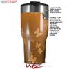 WraptorSkinz Skin Wrap compatible with 2017 and newer RTIC Tumblers 30oz Bokeh Butterflies Orange (TUMBLER NOT INCLUDED) view 2