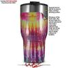 WraptorSkinz Skin Wrap compatible with 2017 and newer RTIC Tumblers 30oz Tie Dye Rainbow Stripes (TUMBLER NOT INCLUDED) view 2