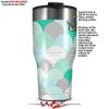 WraptorSkinz Skin Wrap compatible with 2017 and newer RTIC Tumblers 30oz Brushed Circles Seafoam (TUMBLER NOT INCLUDED) view 2