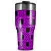 WraptorSkinz Skin Wrap compatible with 2017 and newer RTIC Tumblers 30oz Criss Cross Purple (TUMBLER NOT INCLUDED) view 1