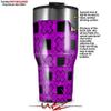 WraptorSkinz Skin Wrap compatible with 2017 and newer RTIC Tumblers 30oz Criss Cross Purple (TUMBLER NOT INCLUDED) view 2
