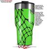 WraptorSkinz Skin Wrap compatible with 2017 and newer RTIC Tumblers 30oz Ripped Fishnets Green (TUMBLER NOT INCLUDED) view 2