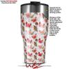 WraptorSkinz Skin Wrap compatible with 2017 and newer RTIC Tumblers 30oz Crabs and Shells White (TUMBLER NOT INCLUDED) view 2