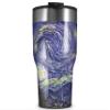 WraptorSkinz Skin Wrap compatible with 2017 and newer RTIC Tumblers 30oz Vincent Van Gogh Starry Night (TUMBLER NOT INCLUDED) view 1