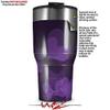 WraptorSkinz Skin Wrap compatible with 2017 and newer RTIC Tumblers 30oz Bokeh Hearts Purple (TUMBLER NOT INCLUDED) view 2