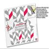 WraptorSkinz Skin Wrap compatible with 2017 and newer RTIC Tumblers 30oz Chevrons Gray And Raspberry (TUMBLER NOT INCLUDED) view 4