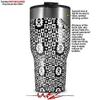 WraptorSkinz Skin Wrap compatible with 2017 and newer RTIC Tumblers 30oz Gothic Punk Pattern (TUMBLER NOT INCLUDED) view 2