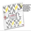 WraptorSkinz Skin Wrap compatible with 2017 and newer RTIC Tumblers 30oz Chevrons Gray And Yellow (TUMBLER NOT INCLUDED) view 4