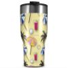 WraptorSkinz Skin Wrap compatible with 2017 and newer RTIC Tumblers 30oz Beach Party Umbrellas Yellow Sunshine (TUMBLER NOT INCLUDED) view 1