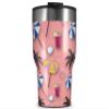 WraptorSkinz Skin Wrap compatible with 2017 and newer RTIC Tumblers 30oz Beach Party Umbrellas Pink (TUMBLER NOT INCLUDED) view 1