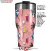 WraptorSkinz Skin Wrap compatible with 2017 and newer RTIC Tumblers 30oz Beach Party Umbrellas Pink (TUMBLER NOT INCLUDED) view 2