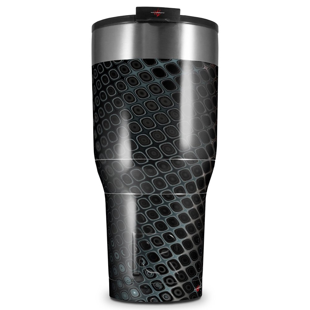 WraptorSkinz Skin Wrap compatible with 2017 and newer RTIC Tumblers 30oz Dark Mesh (TUMBLER NOT INCLUDED)