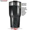 WraptorSkinz Skin Wrap compatible with 2017 and newer RTIC Tumblers 30oz Dark Mesh (TUMBLER NOT INCLUDED) view 2