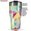 WraptorSkinz Skin Wrap compatible with 2017 and newer RTIC Tumblers 30oz Brushed Geometric (TUMBLER NOT INCLUDED) view 2