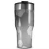 WraptorSkinz Skin Wrap compatible with 2017 and newer RTIC Tumblers 30oz Bokeh Hex Grey (TUMBLER NOT INCLUDED) view 1