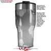WraptorSkinz Skin Wrap compatible with 2017 and newer RTIC Tumblers 30oz Bokeh Hex Grey (TUMBLER NOT INCLUDED) view 2