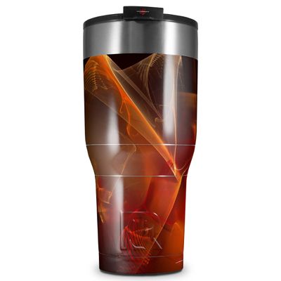 WraptorSkinz Skin Wrap compatible with 2017 and newer RTIC Tumblers 30oz Flaming Veil (TUMBLER NOT INCLUDED)