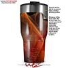 WraptorSkinz Skin Wrap compatible with 2017 and newer RTIC Tumblers 30oz Flaming Veil (TUMBLER NOT INCLUDED) view 2