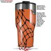 WraptorSkinz Skin Wrap compatible with 2017 and newer RTIC Tumblers 30oz Ripped Fishnets Orange (TUMBLER NOT INCLUDED) view 2