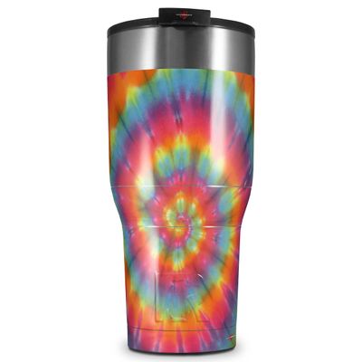 WraptorSkinz Skin Wrap compatible with 2017 and newer RTIC Tumblers 30oz Tie Dye Swirl 107 (TUMBLER NOT INCLUDED)