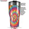 WraptorSkinz Skin Wrap compatible with 2017 and newer RTIC Tumblers 30oz Tie Dye Swirl 107 (TUMBLER NOT INCLUDED) view 2