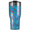 WraptorSkinz Skin Wrap compatible with 2017 and newer RTIC Tumblers 30oz Crabs and Shells Blue Medium (TUMBLER NOT INCLUDED) view 1