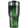 WraptorSkinz Skin Wrap compatible with 2017 and newer RTIC Tumblers 30oz Bokeh Hearts Green (TUMBLER NOT INCLUDED) view 1