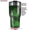 WraptorSkinz Skin Wrap compatible with 2017 and newer RTIC Tumblers 30oz Bokeh Hearts Green (TUMBLER NOT INCLUDED) view 2