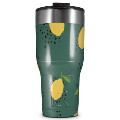 WraptorSkinz Skin Wrap compatible with 2017 and newer RTIC Tumblers 30oz Lemon Green (TUMBLER NOT INCLUDED)