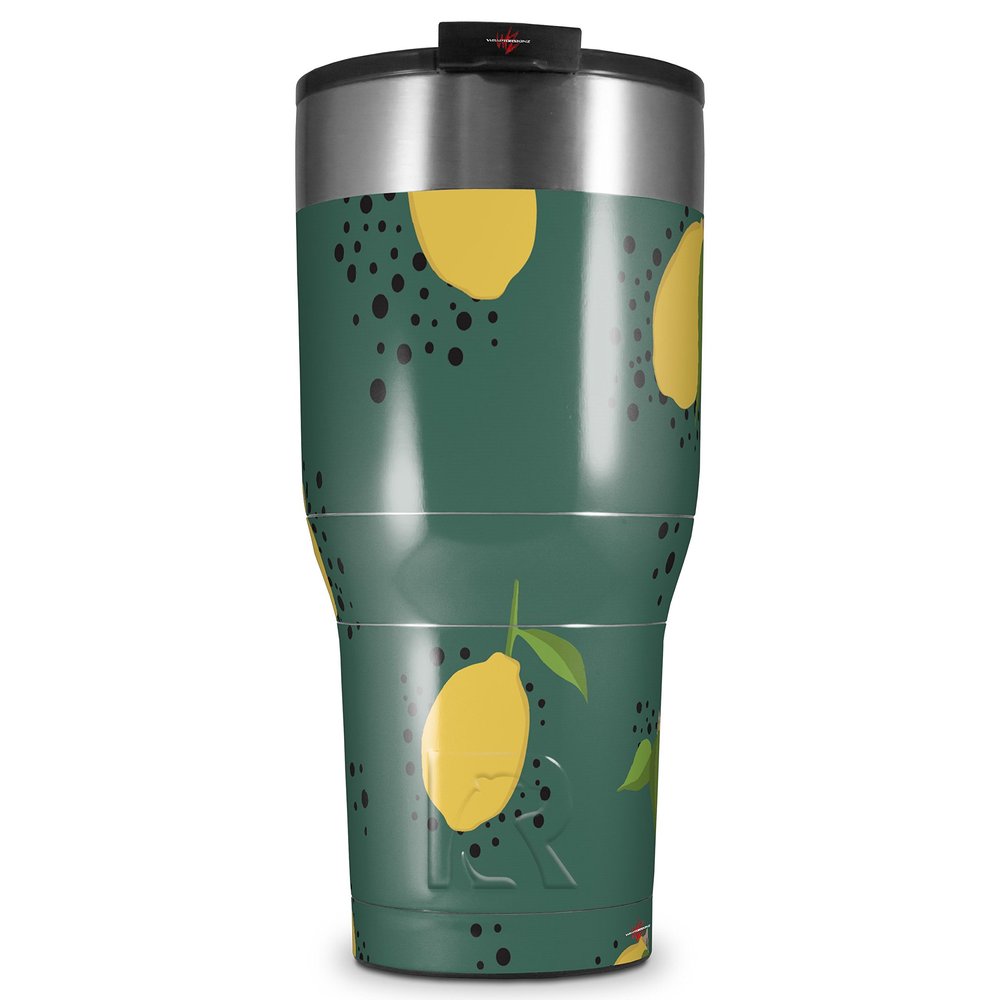 WraptorSkinz Skin Wrap compatible with 2017 and newer RTIC Tumblers 30oz Lemon Green (TUMBLER NOT INCLUDED)