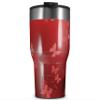 WraptorSkinz Skin Wrap compatible with 2017 and newer RTIC Tumblers 30oz Bokeh Butterflies Red (TUMBLER NOT INCLUDED) view 1