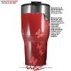 WraptorSkinz Skin Wrap compatible with 2017 and newer RTIC Tumblers 30oz Bokeh Butterflies Red (TUMBLER NOT INCLUDED) view 2