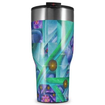 WraptorSkinz Skin Wrap compatible with 2017 and newer RTIC Tumblers 30oz Cell Structure (TUMBLER NOT INCLUDED)