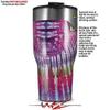 WraptorSkinz Skin Wrap compatible with 2017 and newer RTIC Tumblers 30oz Tie Dye Red Stripes (TUMBLER NOT INCLUDED) view 2