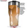 WraptorSkinz Skin Wrap compatible with 2017 and newer RTIC Tumblers 30oz Bokeh Hex Orange (TUMBLER NOT INCLUDED) view 2