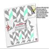 WraptorSkinz Skin Wrap compatible with 2017 and newer RTIC Tumblers 30oz Chevrons Gray And Seafoam (TUMBLER NOT INCLUDED) view 4