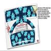 WraptorSkinz Skin Wrap compatible with 2017 and newer RTIC Tumblers 30oz Abstract Floral Blue (TUMBLER NOT INCLUDED) view 4