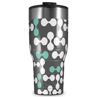 WraptorSkinz Skin Wrap compatible with 2017 and newer RTIC Tumblers 30oz Locknodes 04 Seafoam Green (TUMBLER NOT INCLUDED)