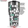 WraptorSkinz Skin Wrap compatible with 2017 and newer RTIC Tumblers 30oz Locknodes 04 Seafoam Green (TUMBLER NOT INCLUDED) view 2